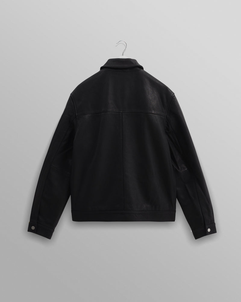 wax london Kendal - Black Lamb Leather Jacket