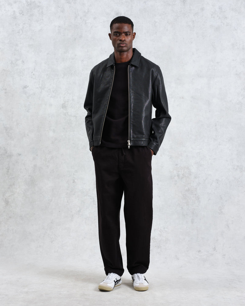 wax london Kendal - Black Lamb Leather Jacket