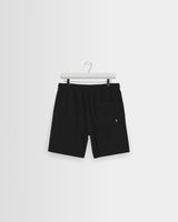 wax london men's Kurt - Black Organic Cotton Twill Shorts