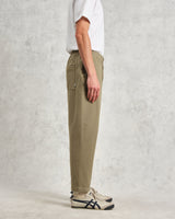 wax london Kurt - Light Khaki Organic Cotton Trousers