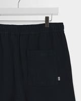 wax london men's Kurt - Navy Organic Cotton Twill Shorts