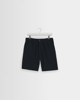 wax london men's Kurt - Navy Organic Cotton Twill Shorts