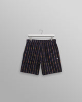 wax london Kurt - Navy Stripe Shorts