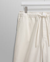 wax london Kurt - Off White Heavyweight Organic Cotton Trousers