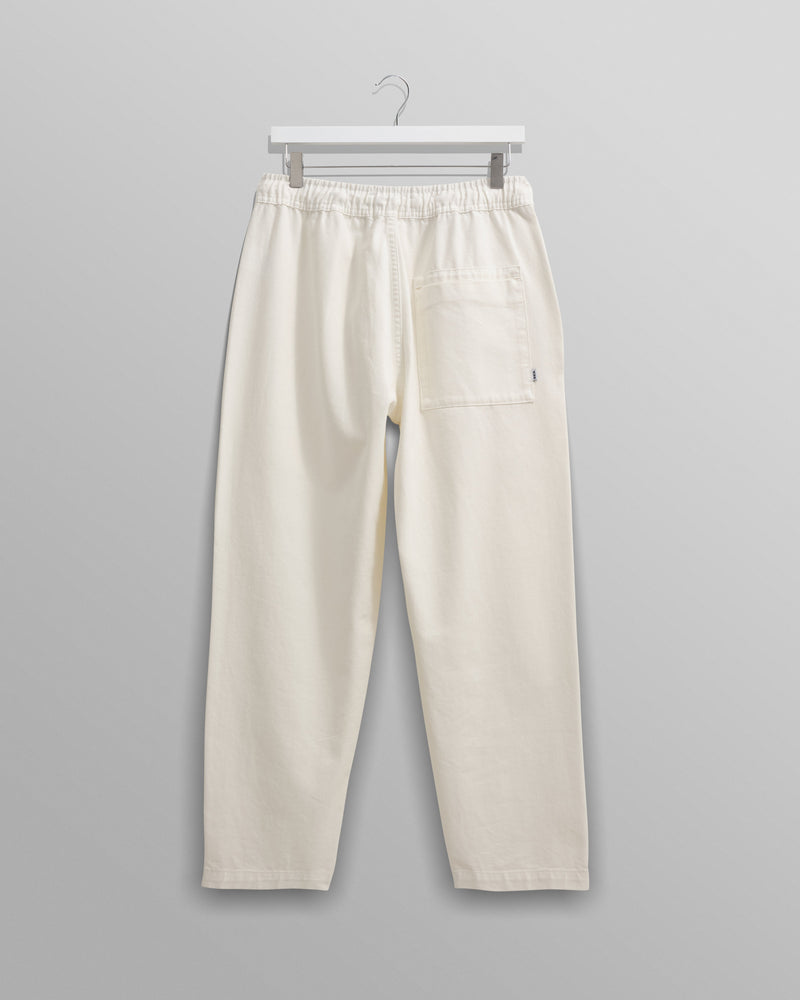 wax london Kurt - Off White Heavyweight Organic Cotton Trousers