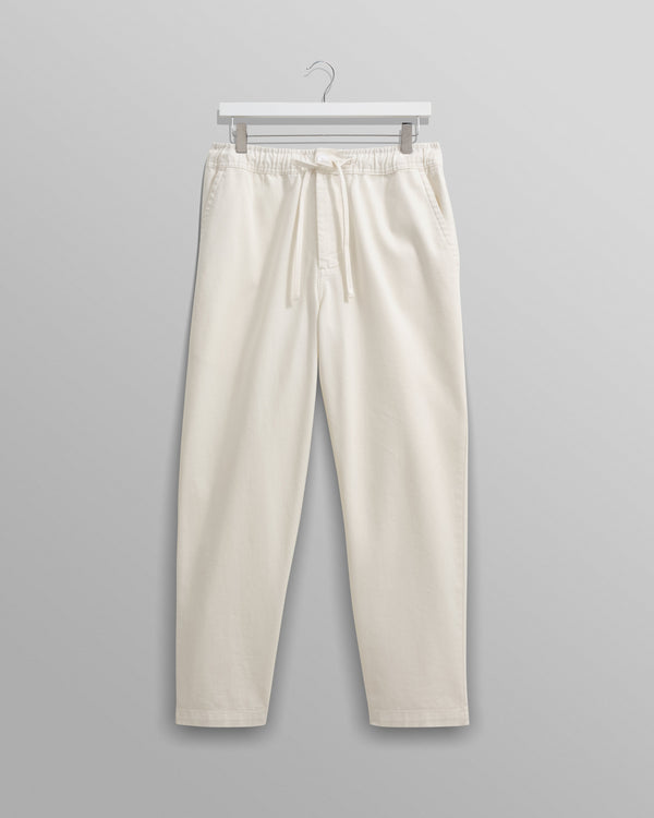 wax london Kurt - Off White Heavyweight Organic Cotton Trousers
