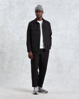 wax london Lomond - Black Petal Quilted Overshirt