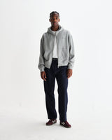 wax london men's Malham - Navy Pinstripe Wool Trousers