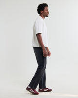 wax london men's Mark - Off White Compact Cotton Cropped T-Shirt