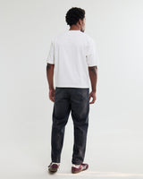 wax london men's Mark - Off White Compact Cotton Cropped T-Shirt