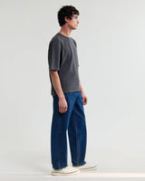 wax london men's Mark - Washed Black Compact Cotton Cropped T-Shirt