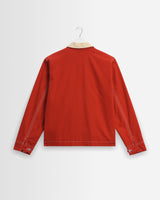 wax london men's Mason - Red Canvas Work Jacket