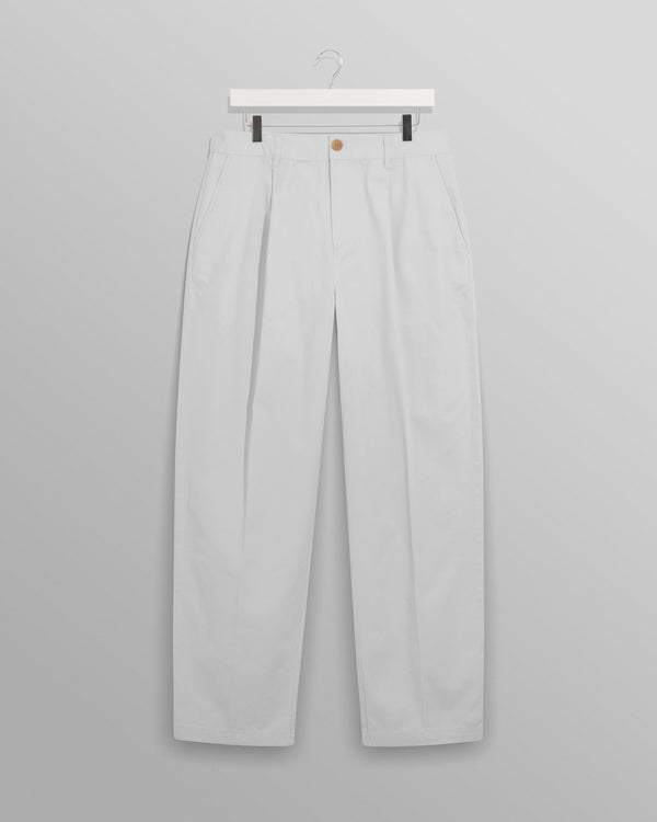wax london Milo Trousers Off White Cotton Twill