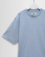 wax london men's Milton - Light Blue Organic Compact Cotton T-Shirt