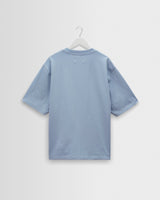 wax london men's Milton - Light Blue Organic Compact Cotton T-Shirt