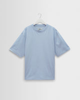 wax london men's Milton - Light Blue Organic Compact Cotton T-Shirt