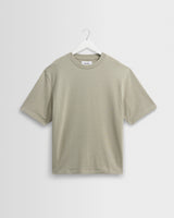 wax london men's Milton - Light Sage Organic Emorised Cotton T-Shirt