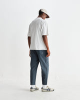 wax london men's Milton - White Organic Compact Cotton T-Shirt