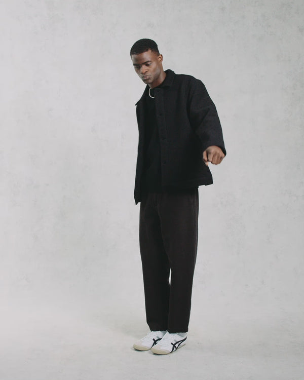 Iggy - Black Knitted Wool Jacket