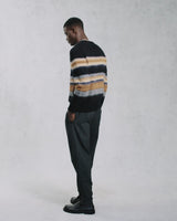 Wilde - Black Brush Stripe Crew Neck