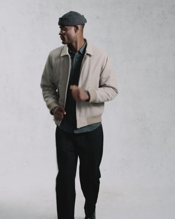 Knoll - Natural Wool Bomber Jacket