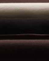 wax london men's Rowhill - Brown And Black Panelled Loopback Rugby Shirt