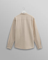 wax london Shelly - Stone Seersucker Corduroy Shirt