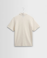 Shore - Ecru Textured Organic Cotton Polo Shirt