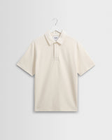 Shore - Ecru Textured Organic Cotton Polo Shirt