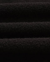 wax london men's Siena - Black Boucle Knitted Polo Shirt