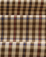 wax london Trin - Beige Check Cotton Shirt