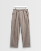 wax london men's Tyne - Natural Chalk Stripe Trousers