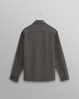 wax london Whiting - Black And Ecru Frome Overshirt