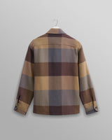 wax london multi colour square check overshirt back