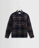 Whiting - Navy Wool Check Overshirt