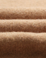 wax london men's Wilde - Camel Fluffy Wool Crewneck
