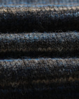 wax london men's Wilde - Grey And Teal Space Dye Wool Crewneck