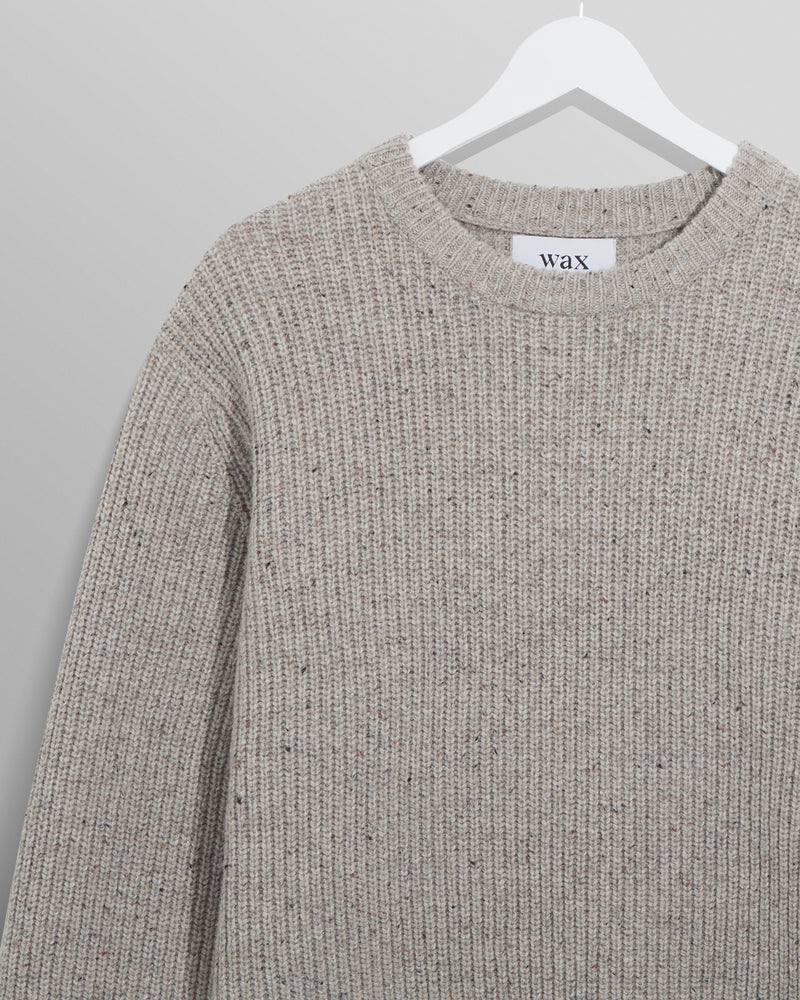 wax london Wilde - Natural Fleck Crew Neck