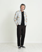 Chase Jacket Blue/Mustard Floral Jacquard