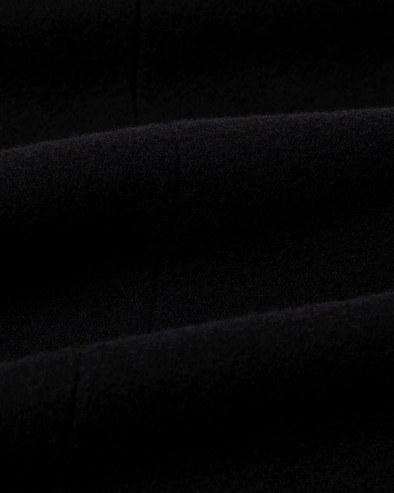 Condo Coat Black Melton Wool