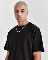 Dean T Shirt Black With Tonal W