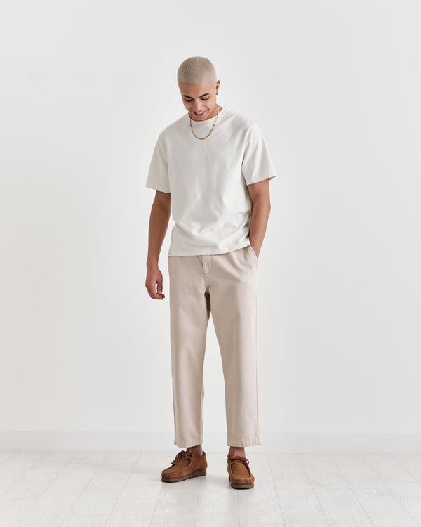 Dean T Shirt Textured Ecru