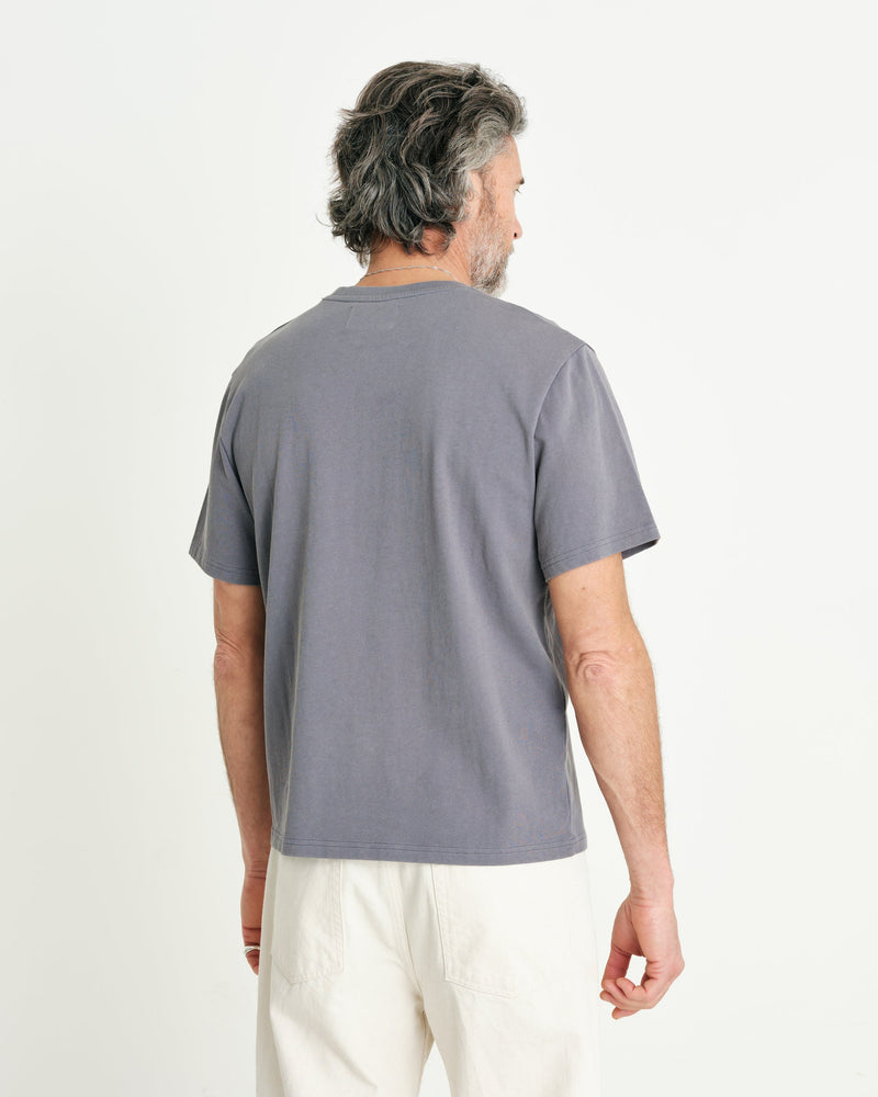 Dean Pocket T Shirt Mid Blue