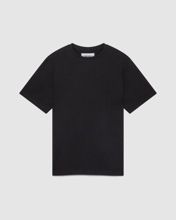Dean T Shirt Black With Tonal W