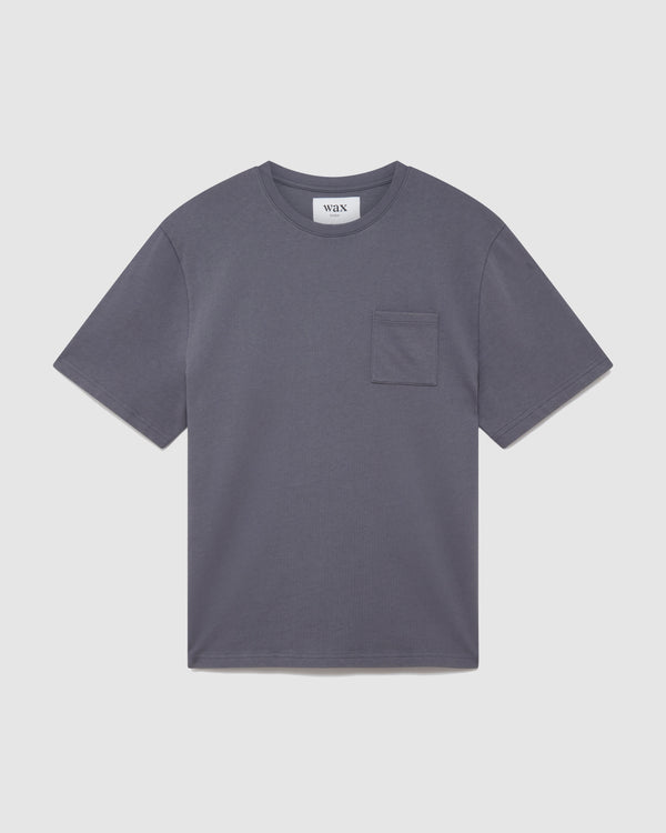 Dean Pocket T Shirt Mid Blue