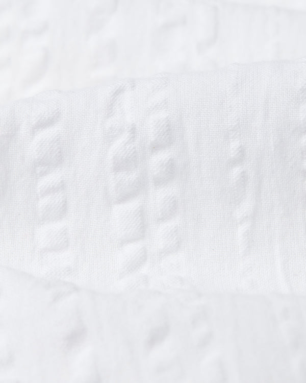 Didcot Shirt White Seersucker