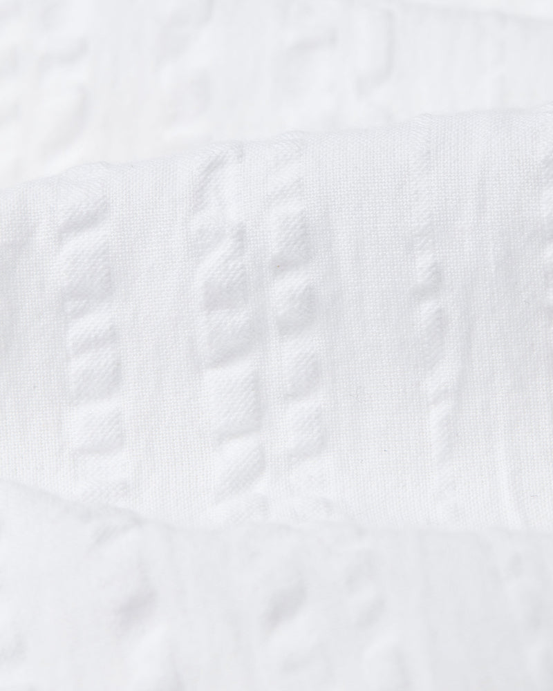 Didcot Shirt White Seersucker