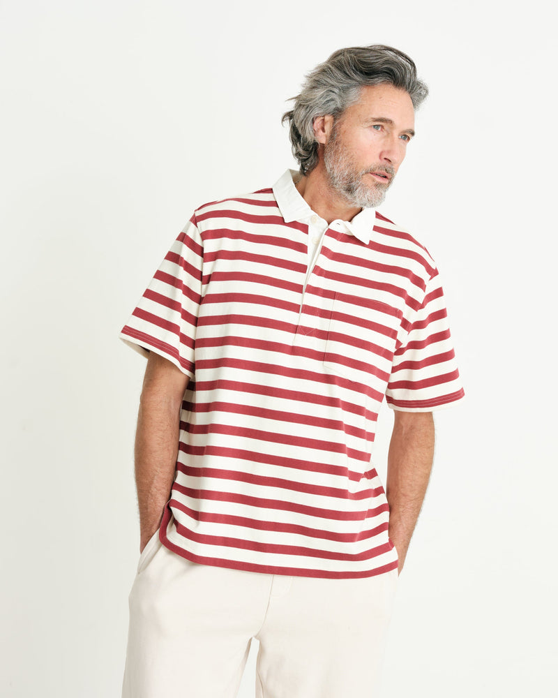 Doon Rugby Shirt Red Stripe