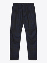 Downland Trouser Navy Tartan Wool