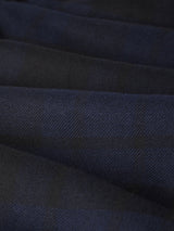 Downland Trouser Navy Tartan Wool